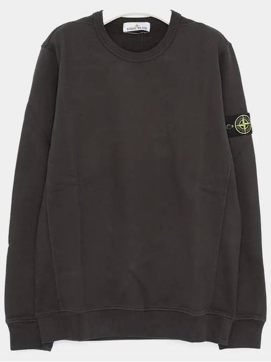 Wappen Patch Crew Neck Cotton Sweatshirt Lead Grey - STONE ISLAND - BALAAN 2