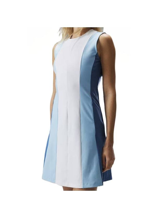 Women's Jasmine A-Line Golf Short Dress Airy Blue - J.LINDEBERG - BALAAN 1