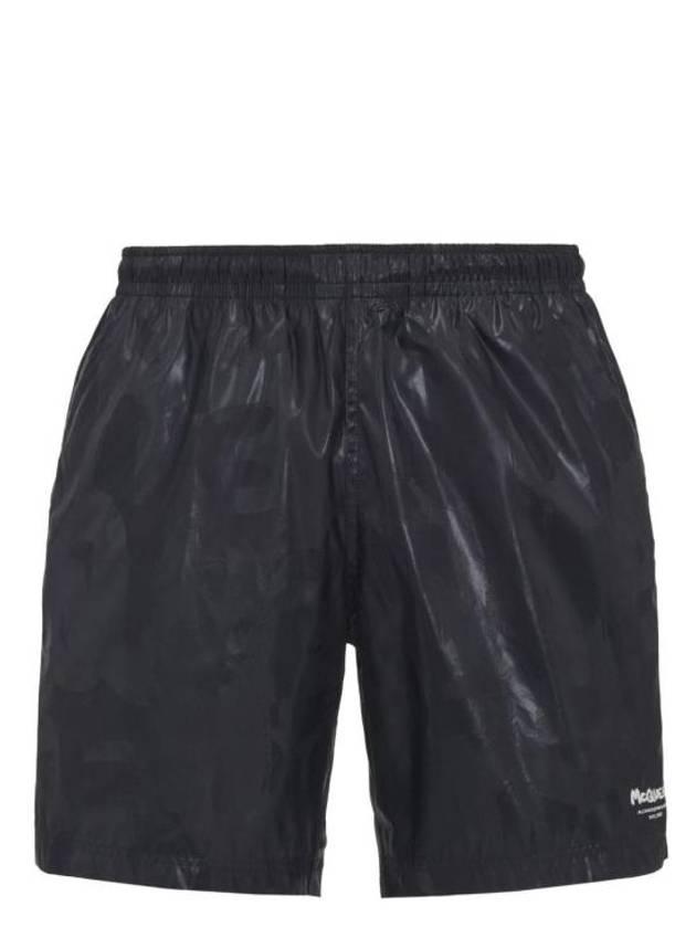 Graffiti Logo Swim Shorts Black - ALEXANDER MCQUEEN - BALAAN 2