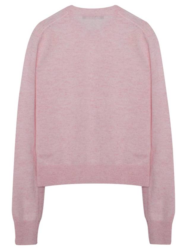 Face Patch Crop Cardigan Pink - ACNE STUDIOS - BALAAN 3