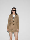 Interlocking G Jacket Beige Ebony - GUCCI - BALAAN 4