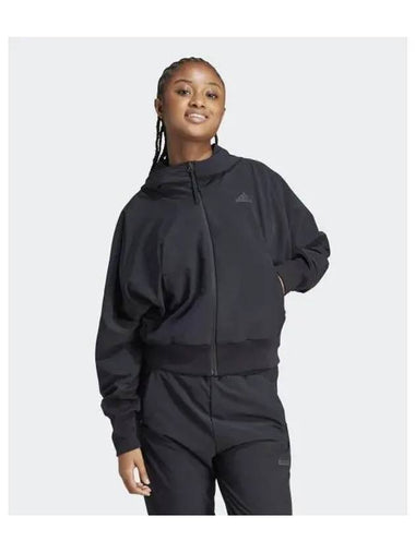 adidas Z N E Hood Zip Up W Black IS0308 - ADIDAS - BALAAN 1