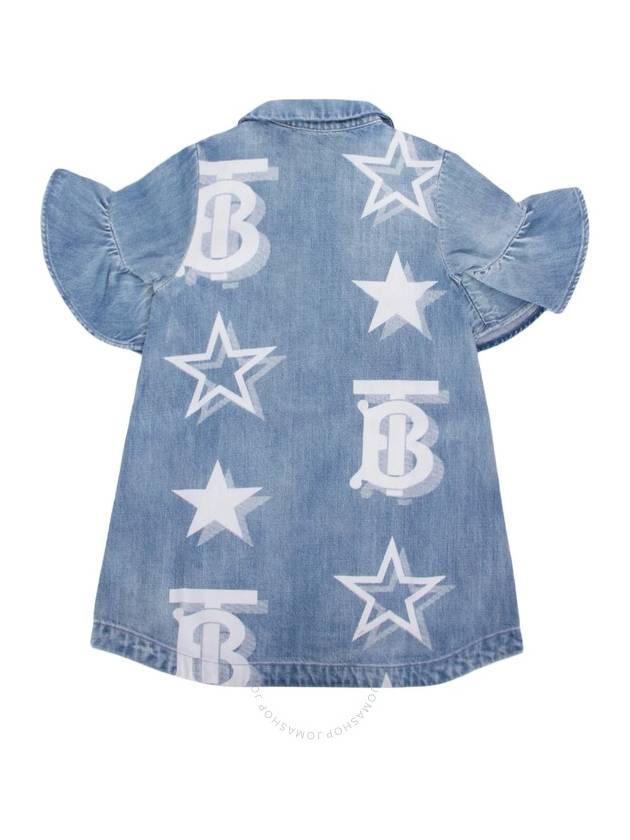 Kids Denim Dress Pale Blue - BURBERRY - BALAAN 3