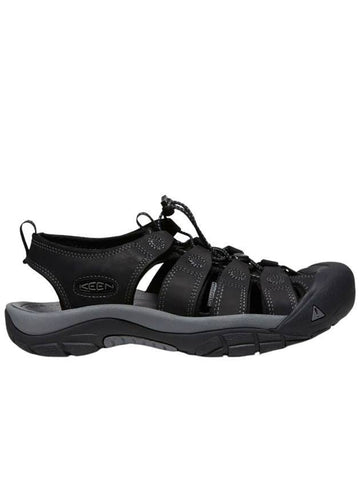 Newport Leather Sandals Black Steel Grey - KEEN - BALAAN 1