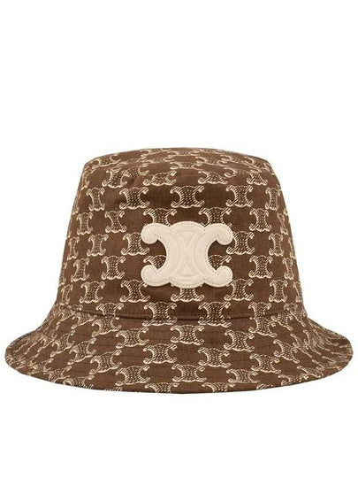 Triomphe Bucket Hat Dark Brown - CELINE - BALAAN 2