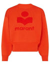 Ailys Logo Crew Neck Knit Top Orange - ISABEL MARANT - BALAAN 3