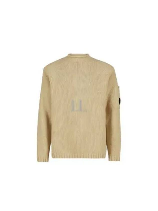 Men's Lambswool Lens Knit Top Beige - CP COMPANY - BALAAN 2