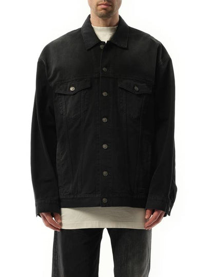 Sunbleached Denim Jacket Black - BALENCIAGA - BALAAN 2