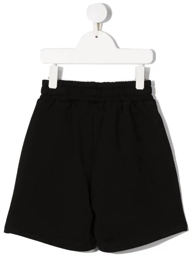 Kids Logo Print Shorts Black MS028878 110 - MSGM - BALAAN 3