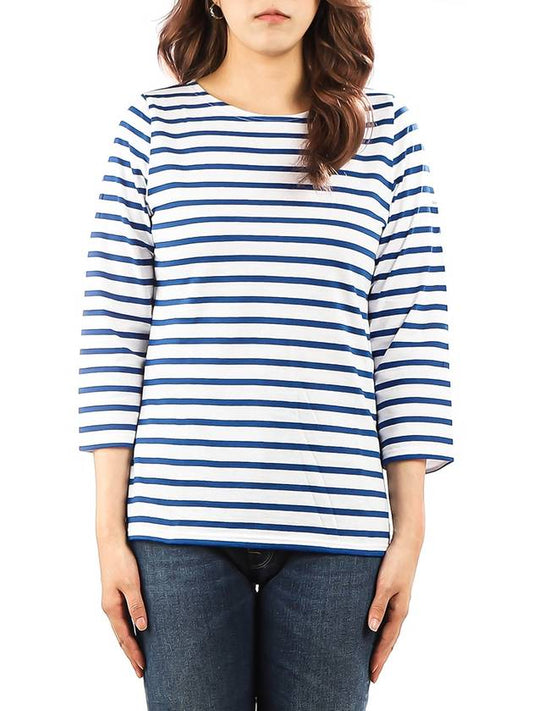 Galathee Striped Sailor Long Sleeve T-Shirt Blue White - SAINT JAMES - BALAAN 2