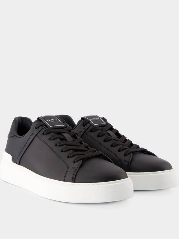 B-Court Sneakers - Balmain - Leather - Black/White - BALMAIN - BALAAN 2