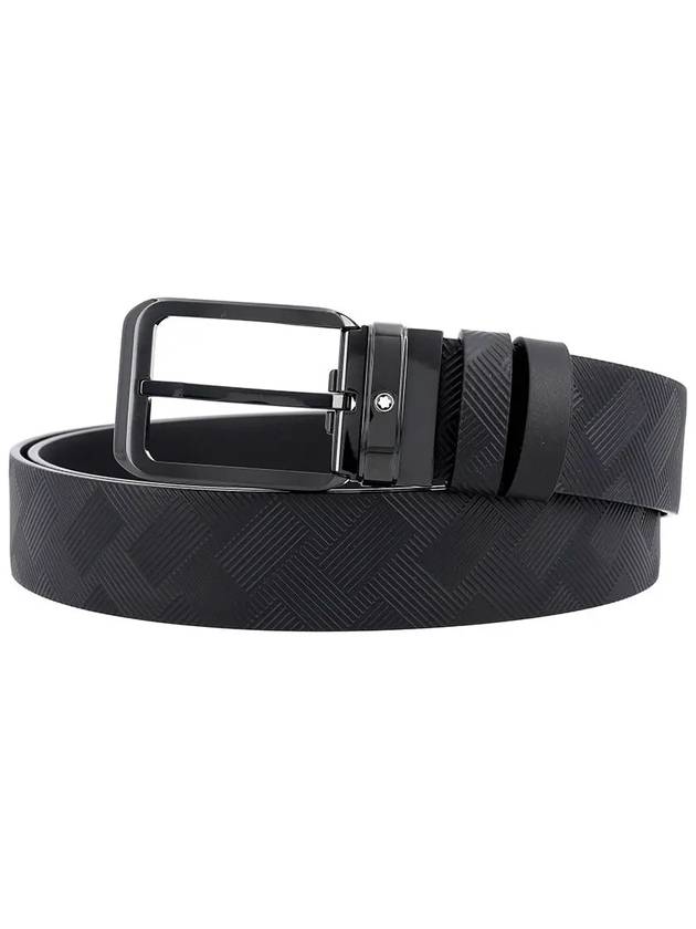 Reversible Leather Belt Black - MONTBLANC - BALAAN 3