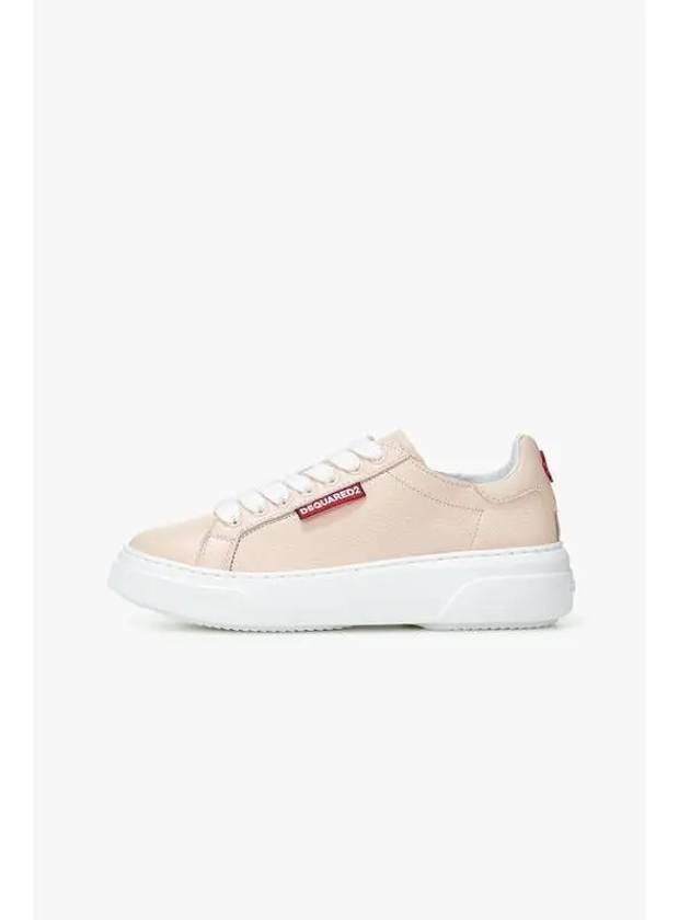 Women s BUMPER leather sneakers light pink - DSQUARED2 - BALAAN 1