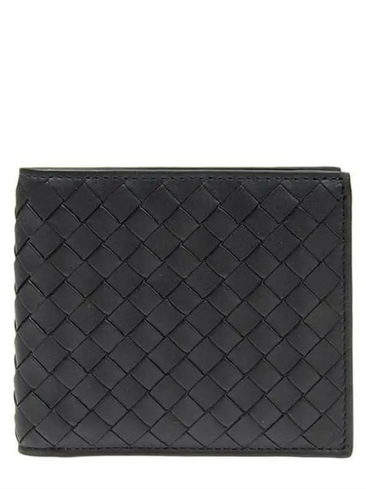 Intrecciato Weaving Half Wallet Black - BOTTEGA VENETA - BALAAN 2