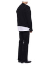 Big Heart Logo Wool Cardigan Black - AMI - BALAAN 7