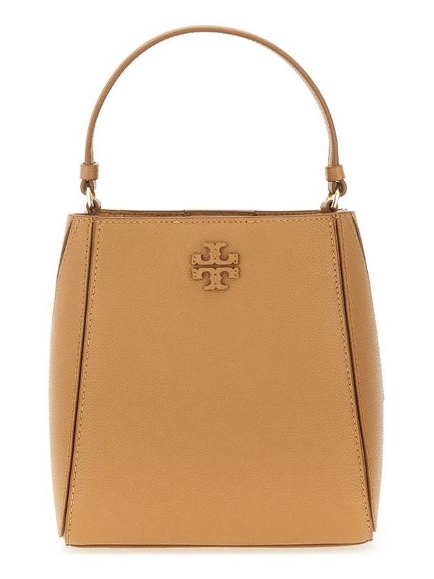 Mcgraw Logo Small Bucket Bag Brown - TORY BURCH - BALAAN 2