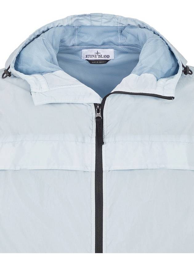 Crinkle Reps Hooded Jacket Sky Blue - STONE ISLAND - BALAAN 4