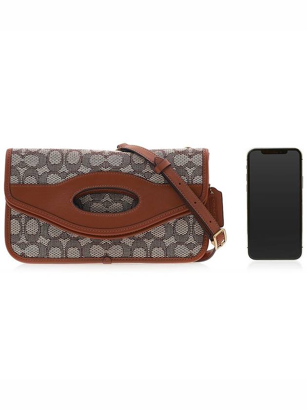 Crossbody in Signature Jacquard CA358 COCOA BURNISHED AMB - COACH - BALAAN 6