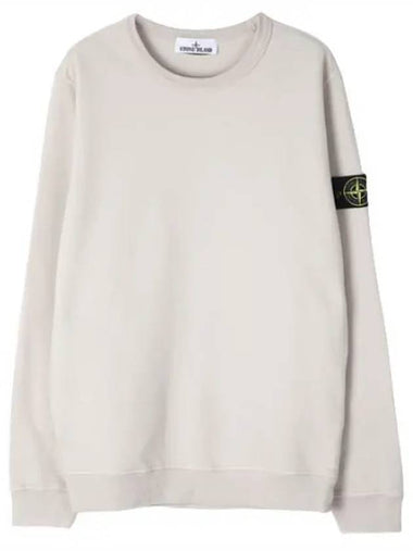 Brushed cotton fleece crew neck sweatshirt regular fit - STONE ISLAND - BALAAN 1