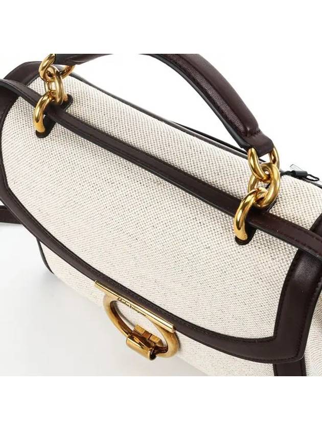 Gancini Margot Handbag Natural - SALVATORE FERRAGAMO - BALAAN 6