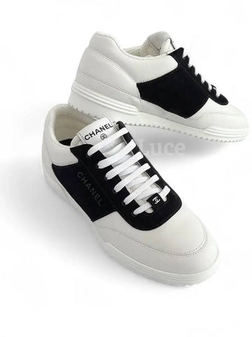 New Runner Sneakers White Black - CHANEL - BALAAN 1