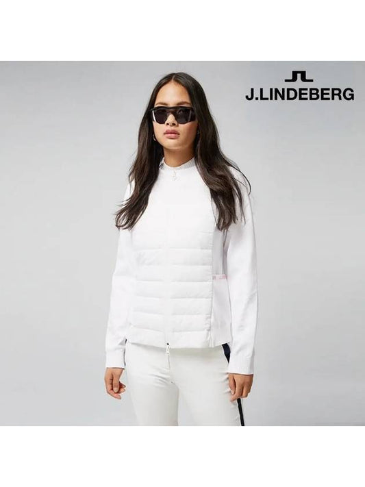 Women's Keisha Golf Padded Jacket White - J.LINDEBERG - BALAAN 2