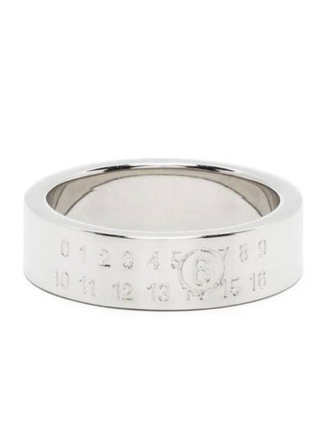 Women’s Numeric Minimal Polished Finish Ring Silver - MAISON MARGIELA - BALAAN 1