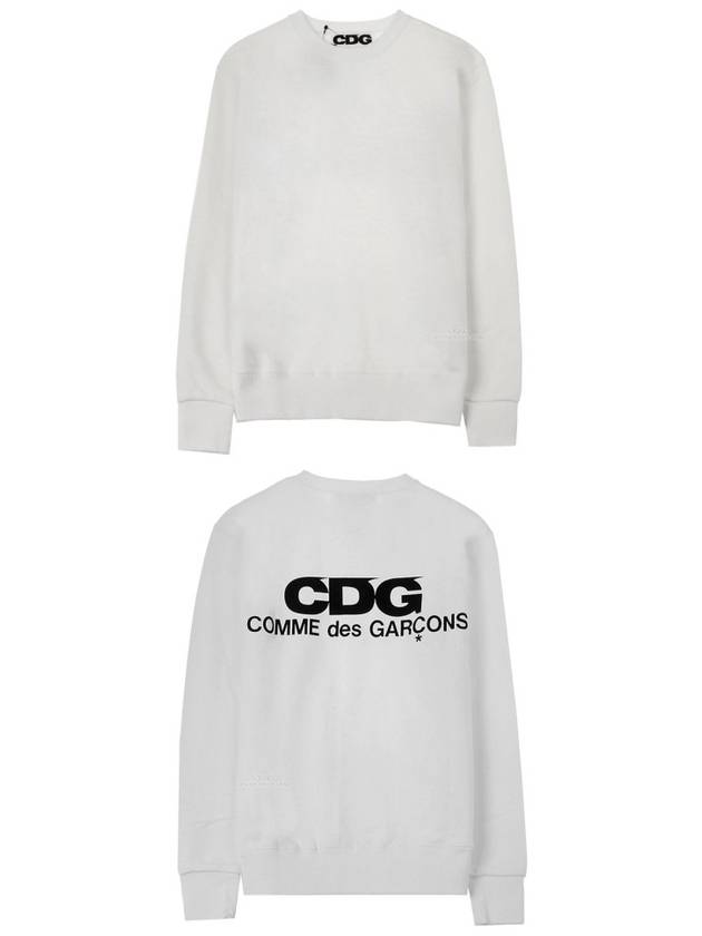 SZ-T002-051-3 CDG Logo Sweatshirt White Men's Sweatshirt TS - COMME DES GARCONS - BALAAN 5