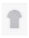 Fox Head Patch Cotton Polo Shirt Grey - MAISON KITSUNE - BALAAN 2