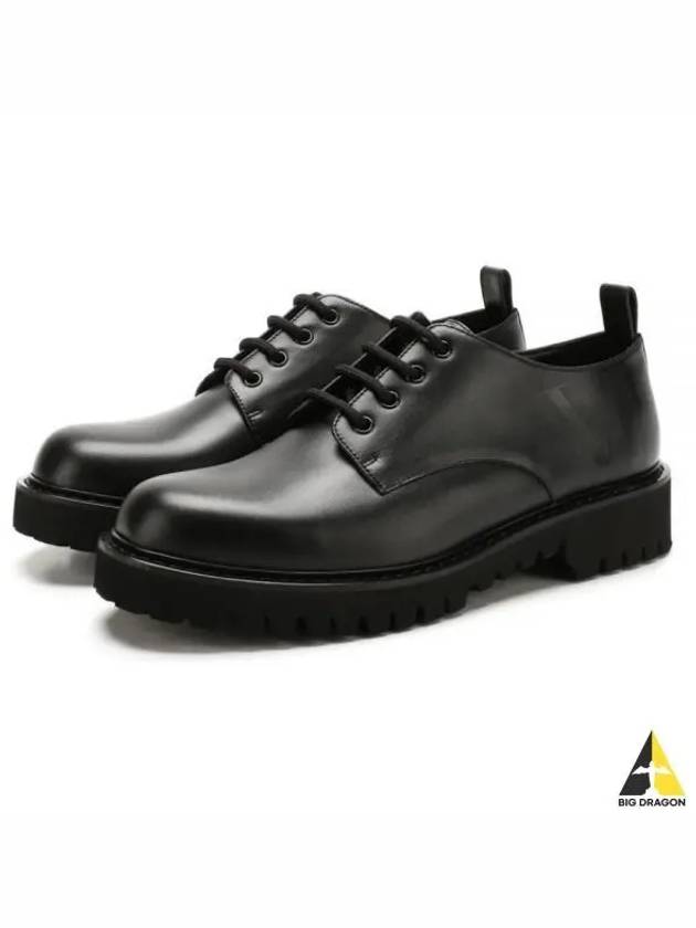 VLTN Lace Up Derby Black - VALENTINO - BALAAN 2