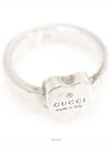 223867 925 Silver Trademark Heart Pendant Ring No 11 - GUCCI - BALAAN 6