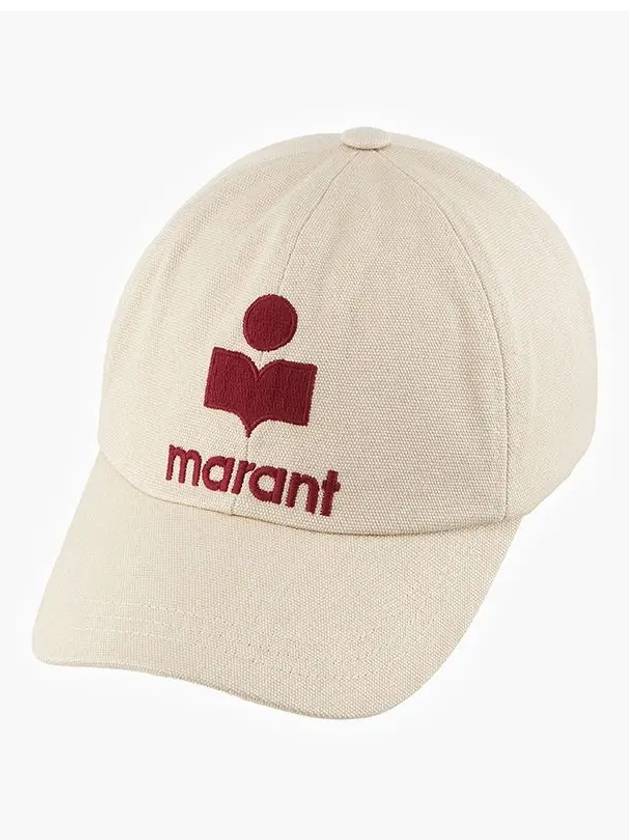 Tyron Logo Ball Cap Ivory - ISABEL MARANT - BALAAN 4