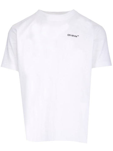 Caravaggio Arrow Logo Slim Short Sleeve T-Shirt White - OFF WHITE - BALAAN 1