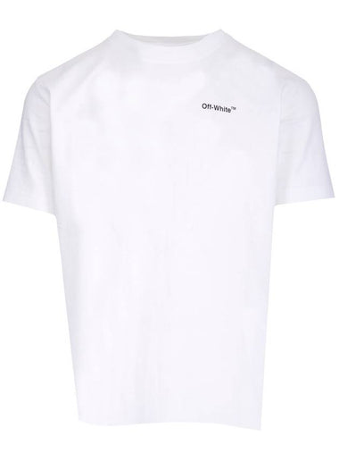 Caravaggio Arrow Logo Slim Short Sleeve T-Shirt White - OFF WHITE - BALAAN 1