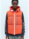 Marina Back Logo Print Vest Orange - STONE ISLAND - BALAAN 1