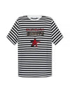 Kaki Striped Cotton T-Shirt Black - MAX MARA - BALAAN 2