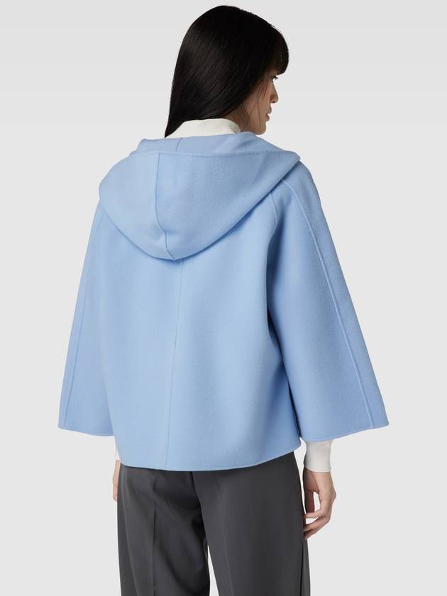 Max Mara CALIGA 068 Sky Blue IT36 IT38 Spring Virgin Wool Cape - WEEKEND MAX MARA - BALAAN 4