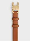 Triomphe Calfskin Medium Belt Tan - CELINE - BALAAN 4