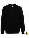 Diagonal Raised Fleece Lens Sweatshirt Black - CP COMPANY - BALAAN 2