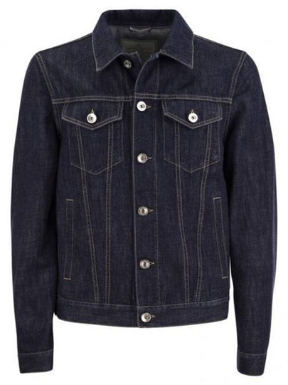 Classic Collar Denim Jacket Lightweight Denim - BRUNELLO CUCINELLI - BALAAN 2