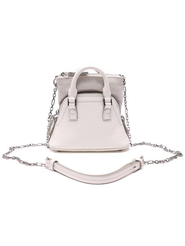 5AC Classic Baby Shoulder Bag Pale White - MAISON MARGIELA - BALAAN 5