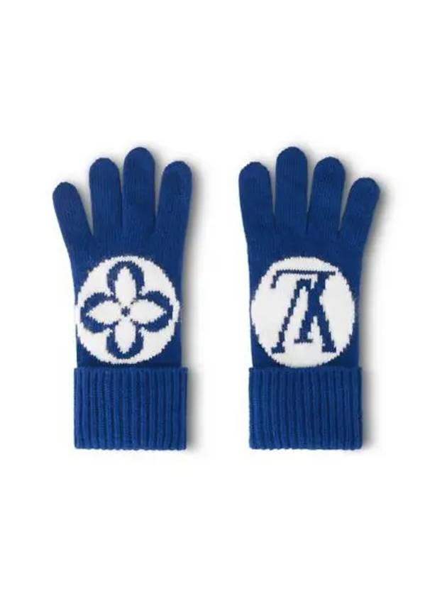 LV Medallion Gloves Blue - LOUIS VUITTON - BALAAN 2