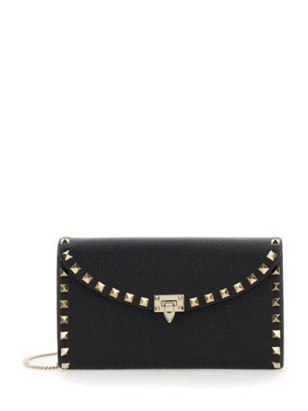 Rockstud Chain Cross Bag Black - VALENTINO - BALAAN 2