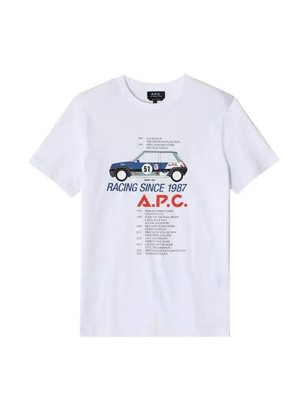 Martin Graphic Print Short Sleeve T-Shirt White - A.P.C. - BALAAN 1