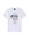 Martin Graphic Print Short Sleeve T-Shirt White - A.P.C. - BALAAN 1