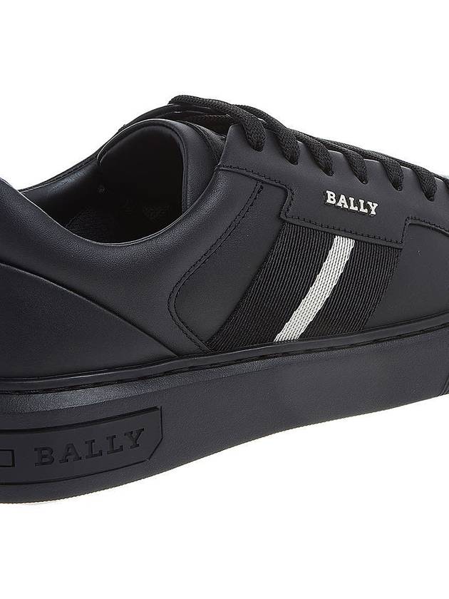 Moony Leather Low Top Sneakers Black - BALLY - BALAAN 11