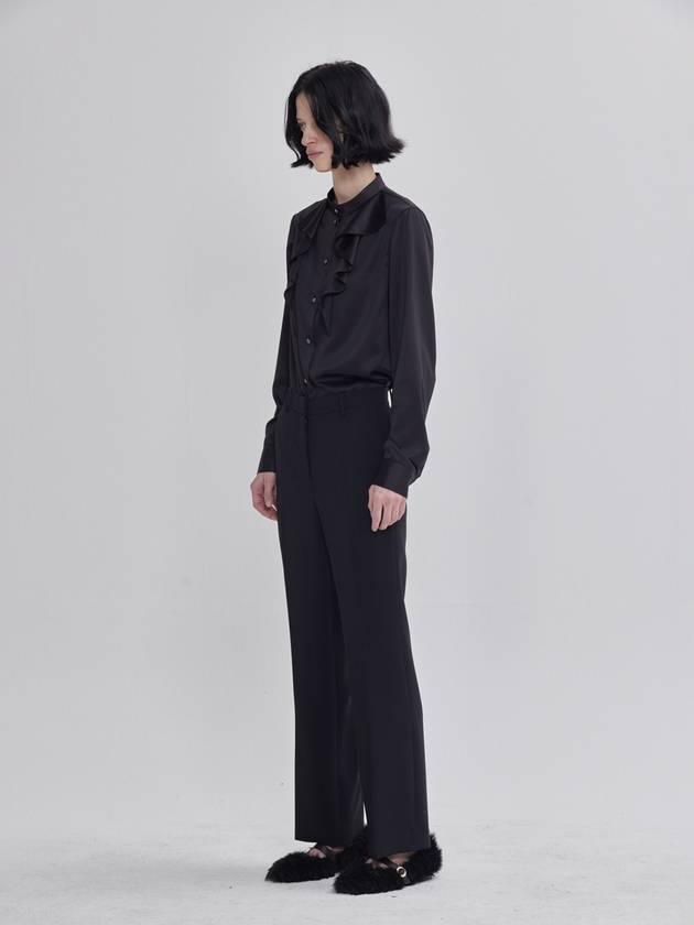 Signature Slim Straight Pants Black - LIE - BALAAN 5