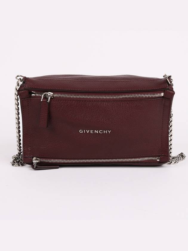 Pandora burgundy mini chain cross bag - GIVENCHY - BALAAN 1