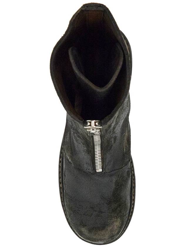 black horse leather boots gr05frv with side zip - GUIDI - BALAAN 2