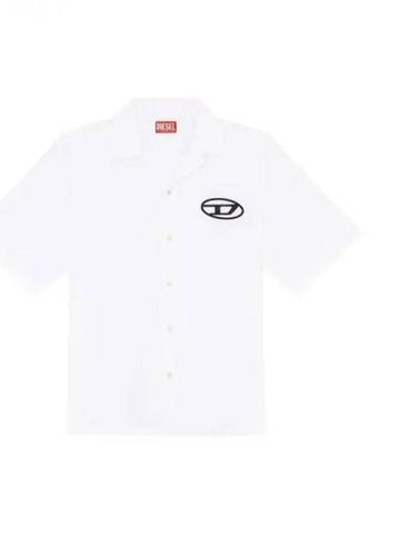 MAC C logo embroidered cotton shirt 271750 - DIESEL - BALAAN 1